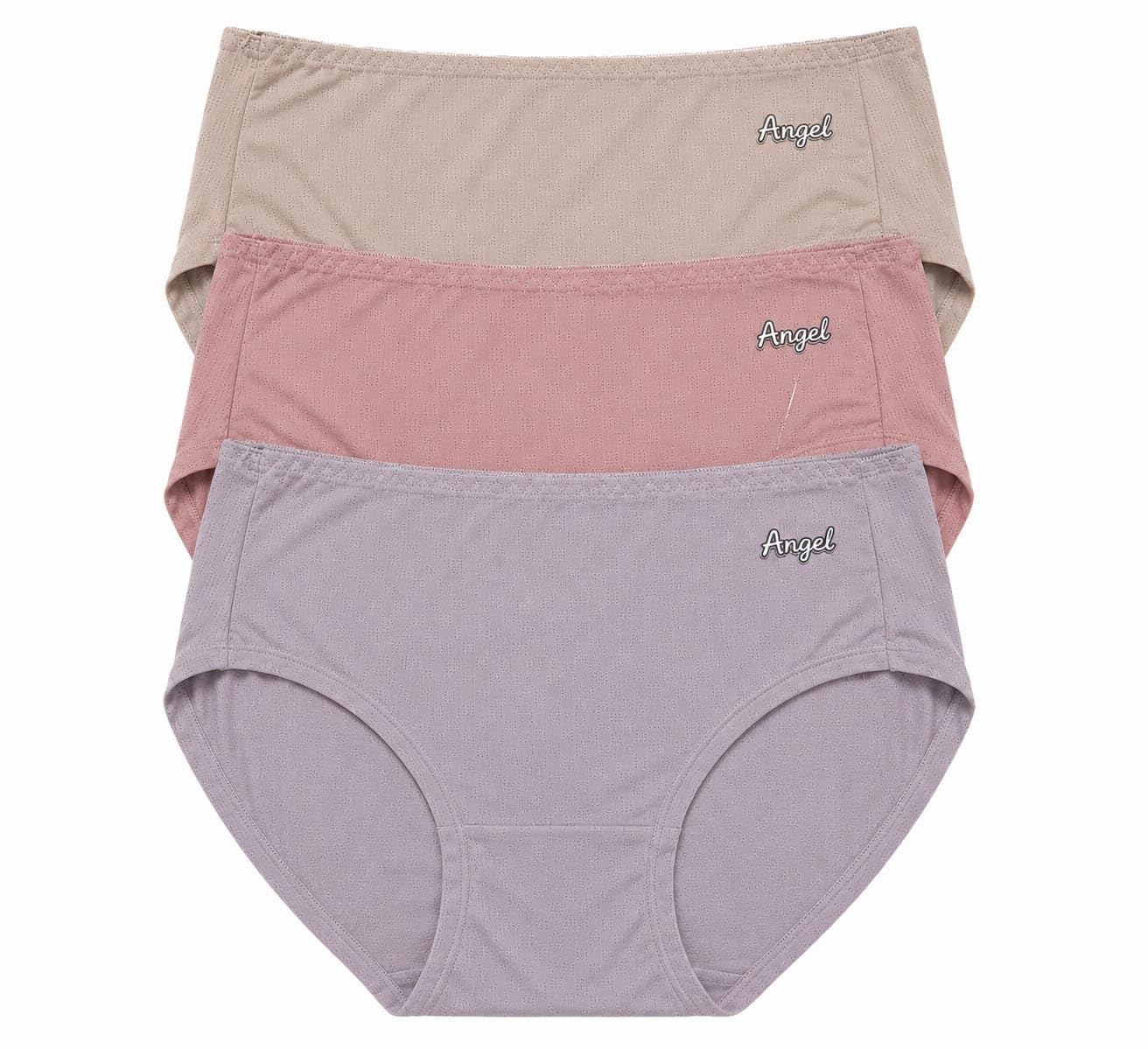 Women's Cotton Mid Waist Panties Pack of 3 | Soft Breathable Stretch Bikini Briefs | Full Coverage, Seamless Feel, Everyday Comfort | Multicolor Innerwear for Women-picture-11