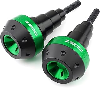 Protetor de choque de escape Acessórios Da Motocicleta CNC Frame Sliders Falling Protection Guard Crash Protector Para Kawasaki Z900 Z 900 Z 900 2017-2021 2020 (Color : Green, Size : One Size)