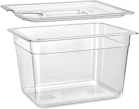 HOMENOTE Sous Vide Container 12 Quart With Lid,BPA Free Complete Accessories For Anova and Most Sous Vide Cookers,Anova Container Kit