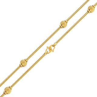 Joyalukkas 22k (916) Purity BIS Certified Elaborate Gold Chain For Women Price In India