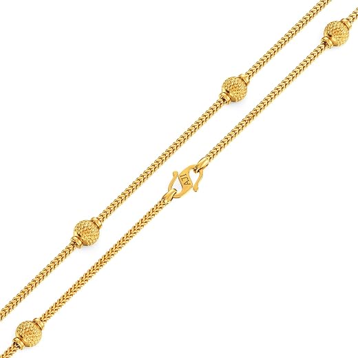 Joyalukkas 22k (916) Purity BIS Certified Elaborate Gold Chain For Women