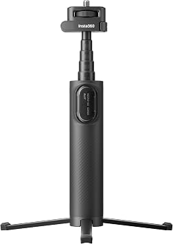 Insta360 Foldable 2-in-1 Selfie Stick, 1/4 Mount, Compatible with X5, X4, X3, Built-in Tripod