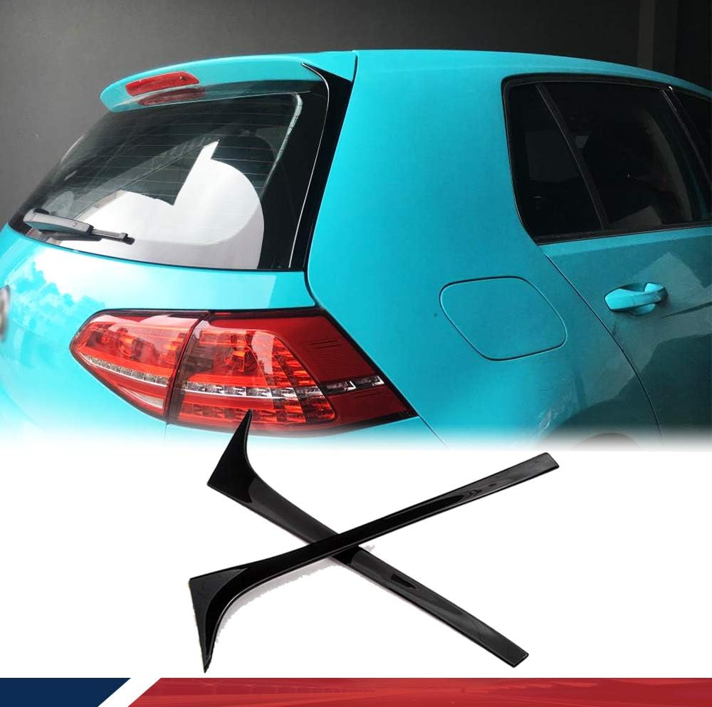 JCSPORTLINE Rear Wing Side Spoiler Lip Window Decoration Deflectors for Golf 7 MK7 7.5 2014-2018 Non GTI R 2PCS