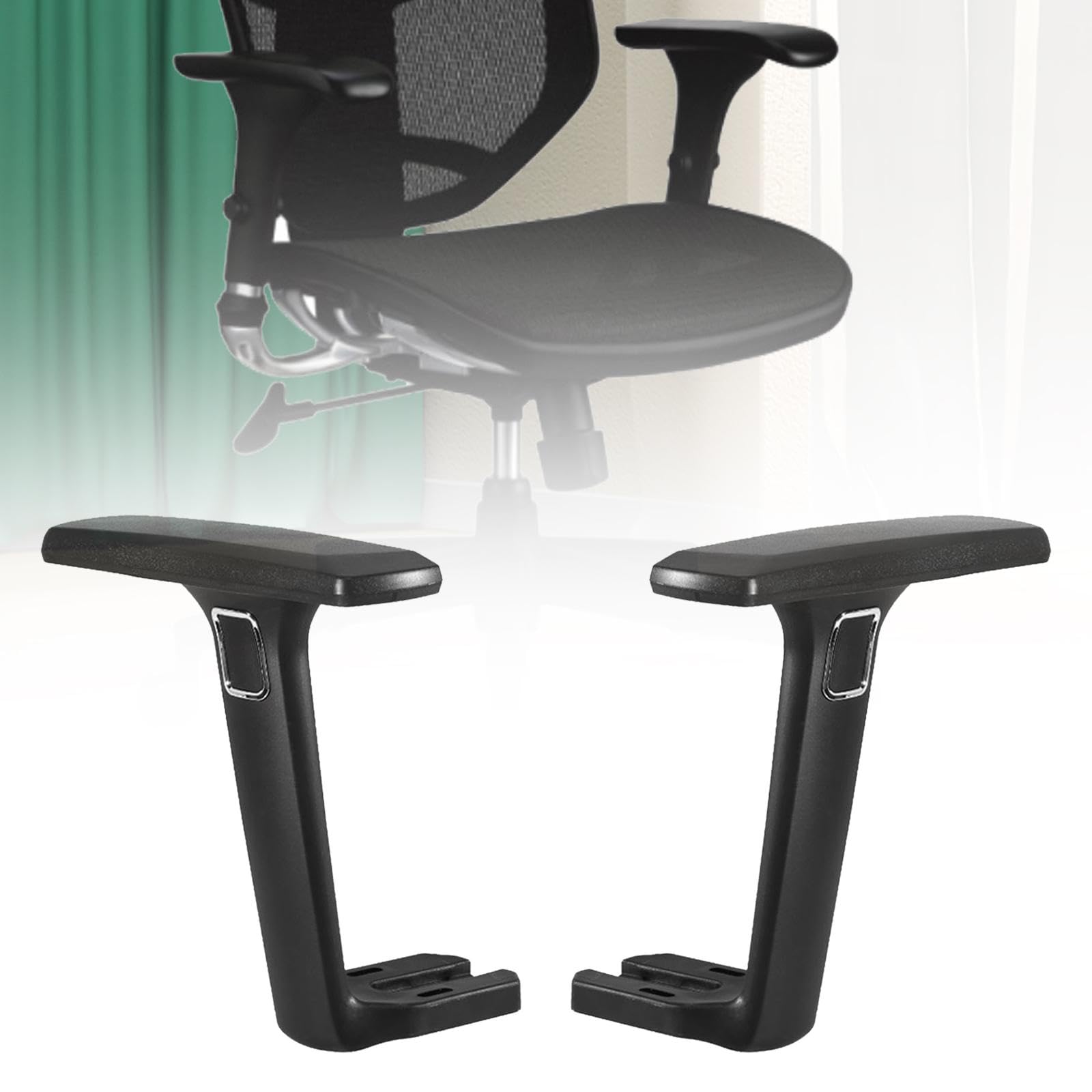 Milageto 2 reposabrazos para Silla, cómodo y fácil de Instalar, Accesorio Universal para Brazos de Silla de Juegos, Silla de Oficina, Estilo a