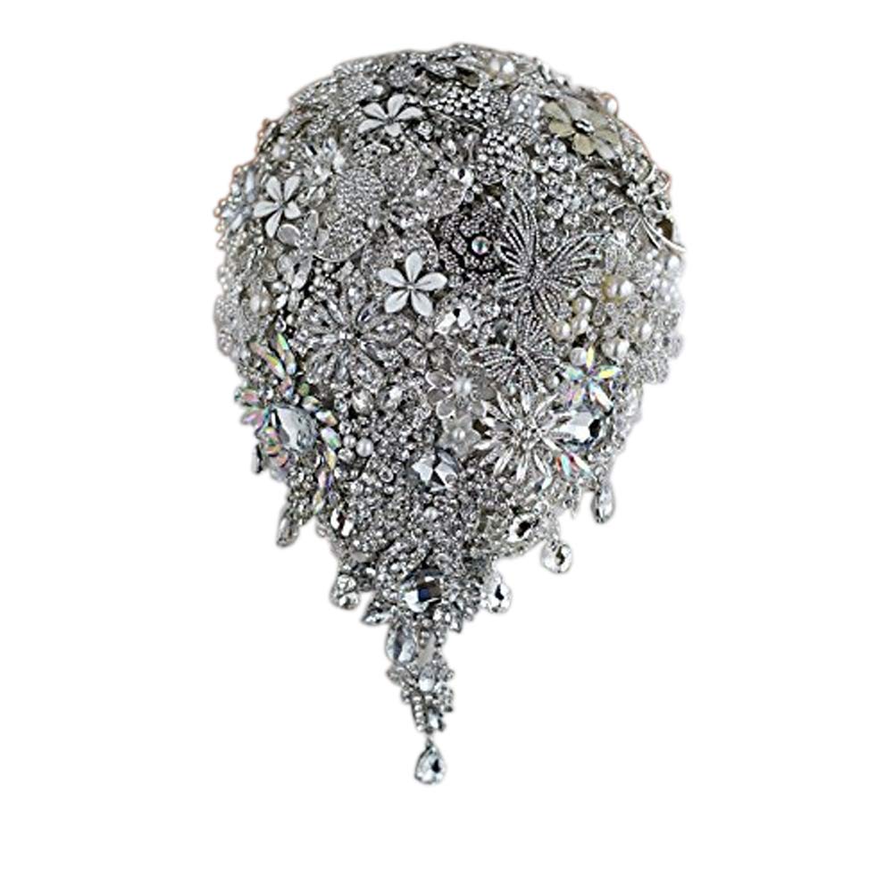 Bouquet de mariée en cristal et bijoux papillon, le cadeau de mariage idéal et éternel