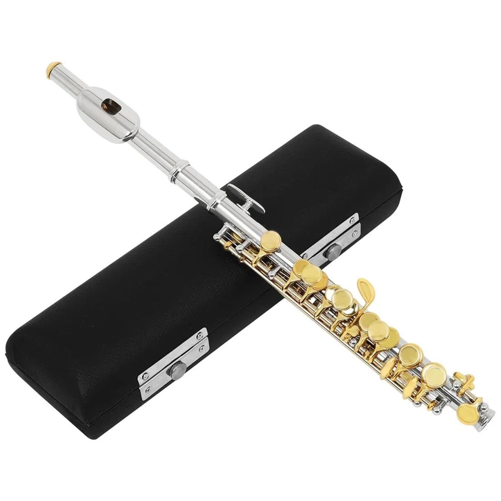 Classic Flet Poprzeczny Profesjonalny Półwymiarowy Flet Miedziowo Niklowy Piccolo Z Klawiszem C Posrebrzane Instrumenty Dęte Drewniane