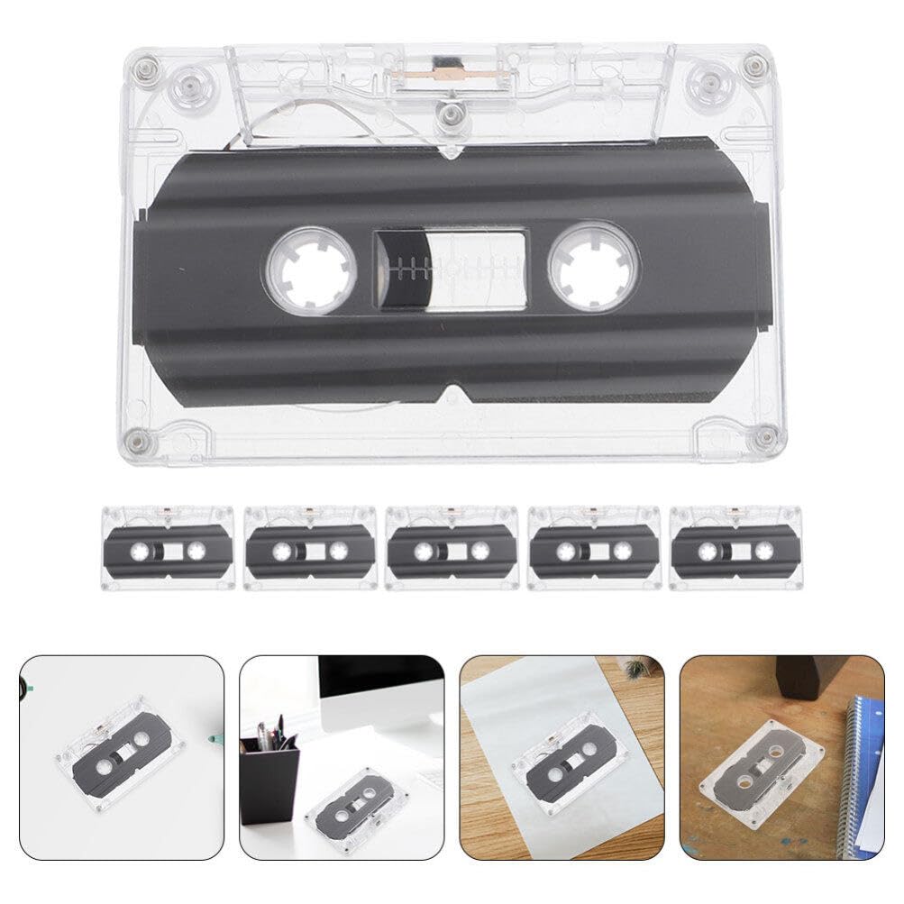 6 Kassettenbänder, beschreibbar, blanko, Audiokassetten, klare Audio-Kassettenbänder, farbige Kassettenbänder, leere Kassettenbänder, beschreibbare Bänder, 30 Minuten/334