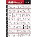 NewMe Fitness Medicine Ball Workout Poster Laminated :: Illustrated Guide with 40 Body Sculpting & Strengthening Exercises :: Great for Home or Gym, for Men & Women, 20” x 30