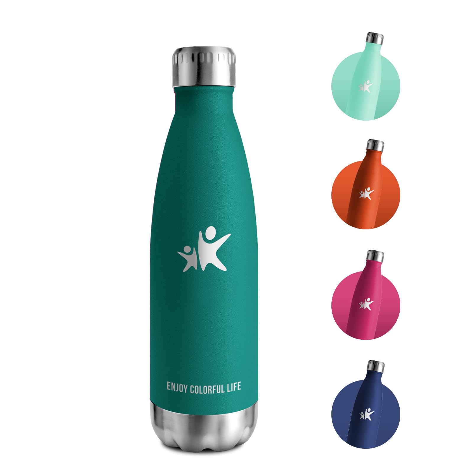 Botella Agua Termica 750ml, Botella Agua Acero Inoxidable sin BPA, Botella Termica con Doble Pared, Termo para Escuela, Oficina, Deporte — view 17