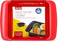 Vista 20 de Rapid Ramen - Olla para cocinar ramen en microondas, libre de bisfenol A (BPA), apta para lavavajillas, perfecta para residencia universitaria, Rosa