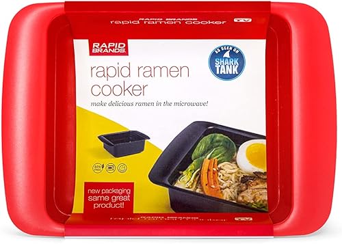 Miniatura 9 de Rapid Ramen - Olla para cocinar ramen en microondas, libre de bisfenol A (BPA), apta para lavavajillas, perfecta para residencia universitaria,
