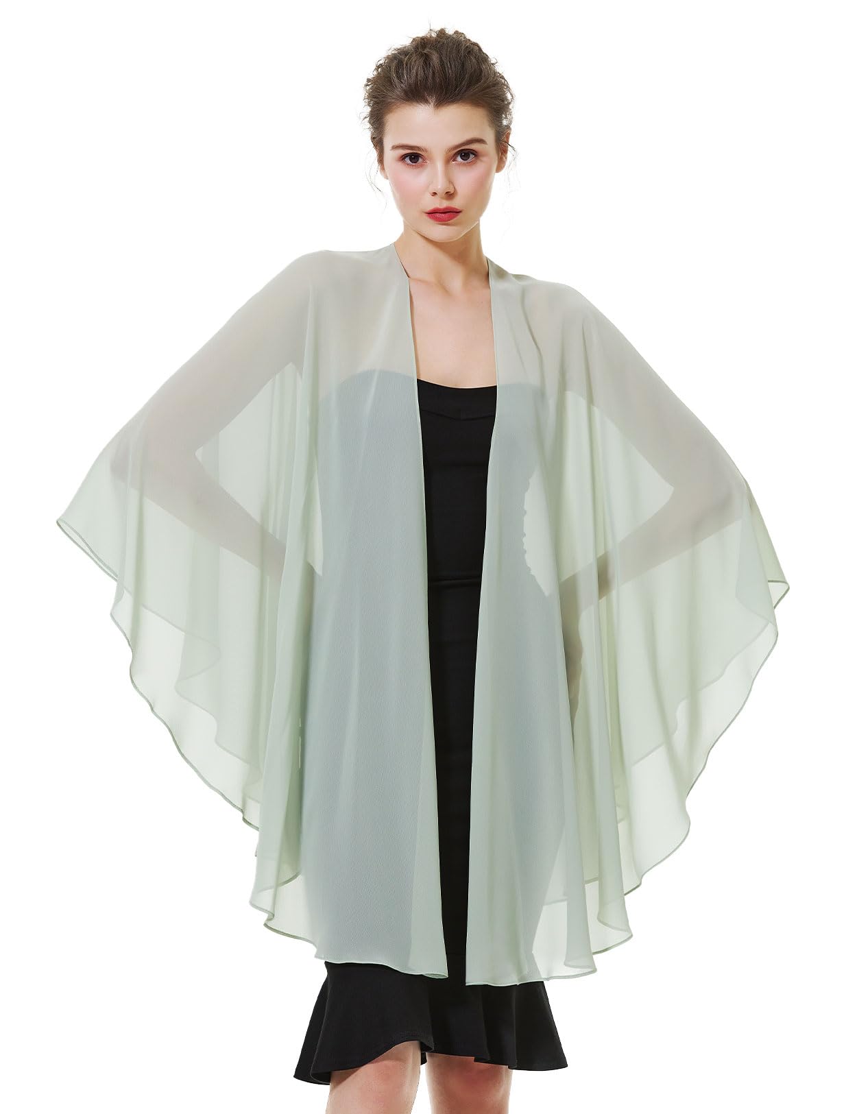 BEAUTELICATE Chal Mujer Fiesta Capa Poncho Gasa Estola para Boda Elegante Suave Ligero Mantón Verano Primavera