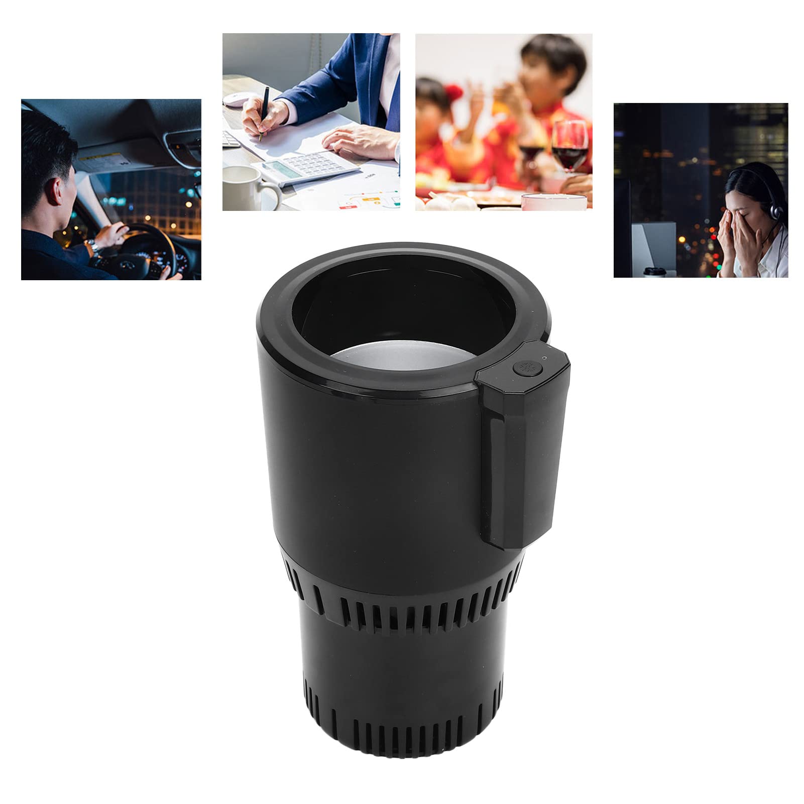 DIXII Portable 2-in-1 Car Cup Heating and Cooling Car Cup Mug Holder Perfect Car Holder for Commuter Road Tripper Present