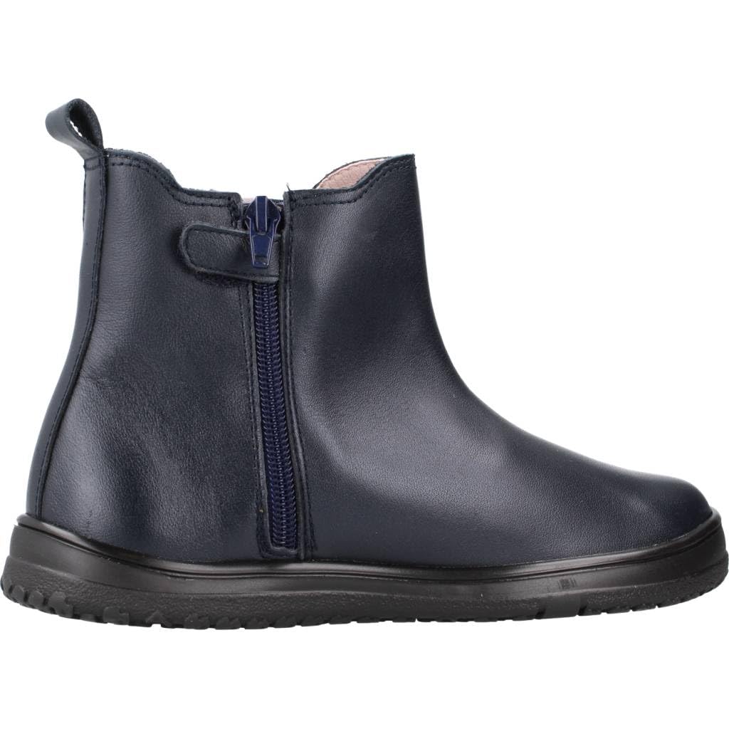 Pablosky Botas de Niña azules de Piel con Cremallera