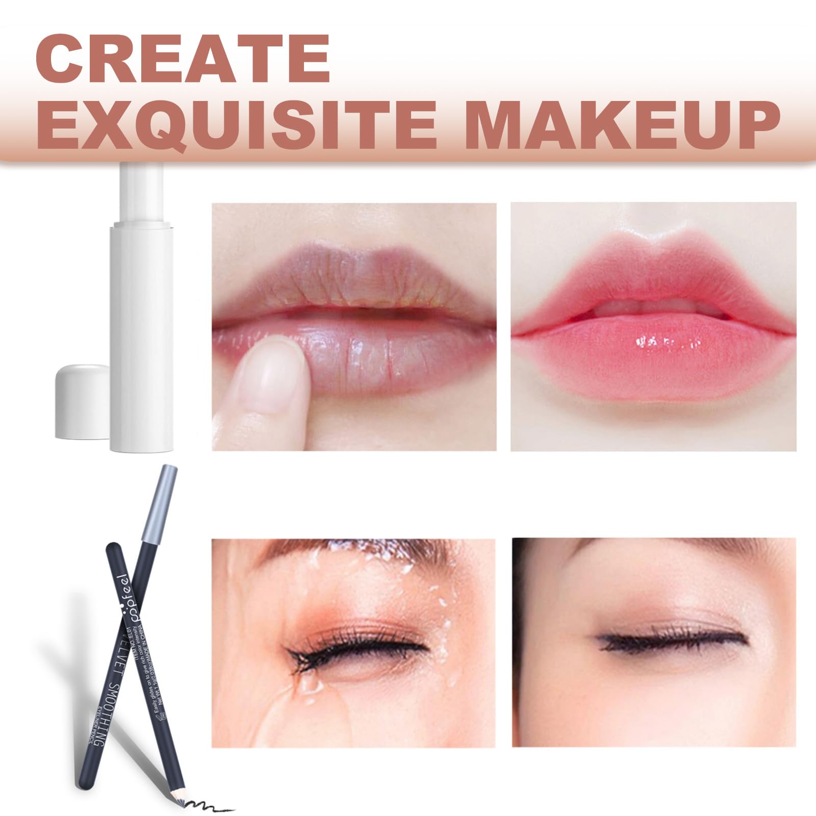 Holzsammlung Makeup Kit, Makeup Sets for Women, Cosmetic Make Up Starter Kit, Portable Travel Make Up Set for Teens Girls Includes Eyeshadow Palette Lipstick Concealer Eyeliner Mascara #E - Image 2
