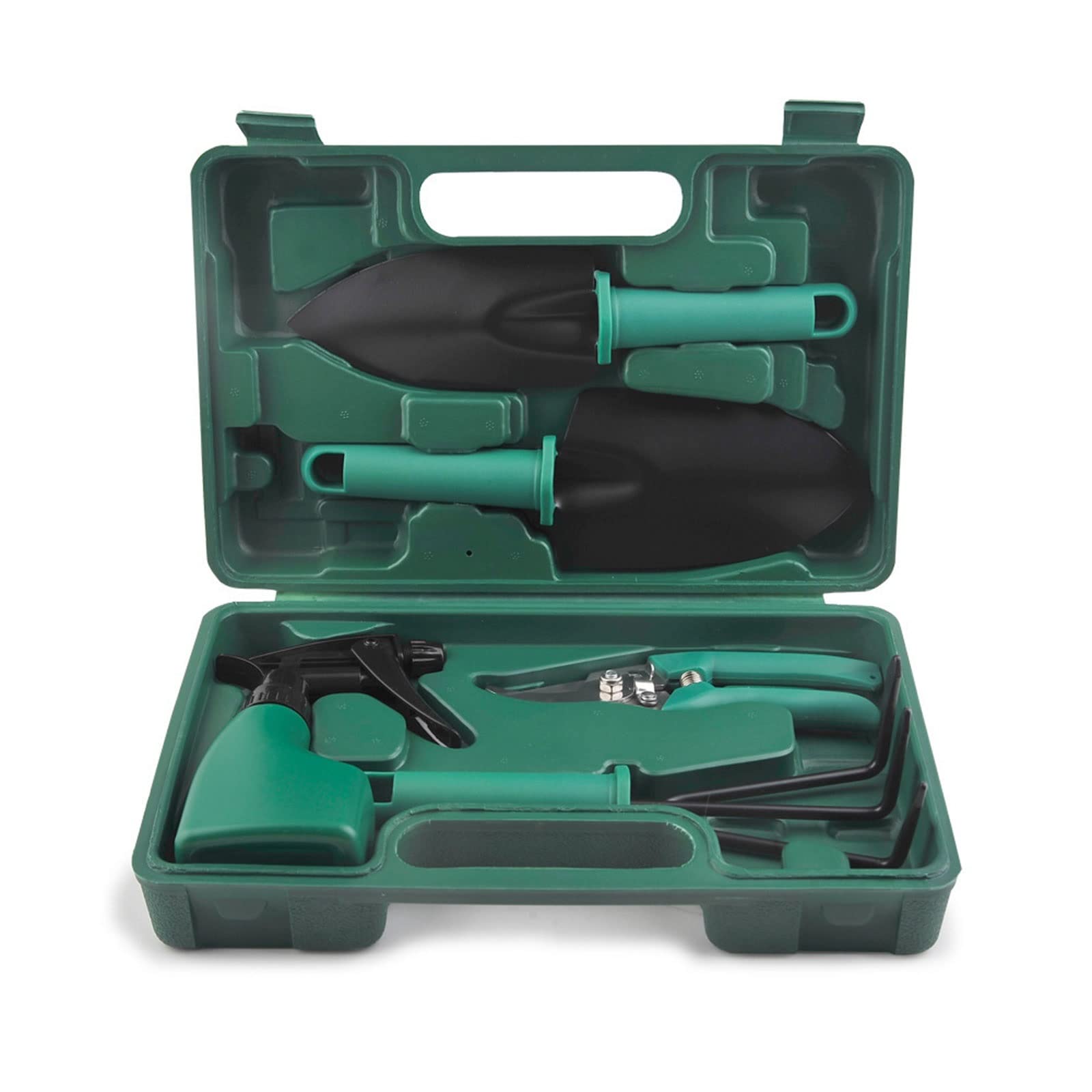 Ensemble d'outils de jardinage 5 pièces, outils de jardinage robustes, outils de jardinage avec étui de transport et poignée ergonomique, outils de jardinage en acier inoxydable Cadeaux de jardi