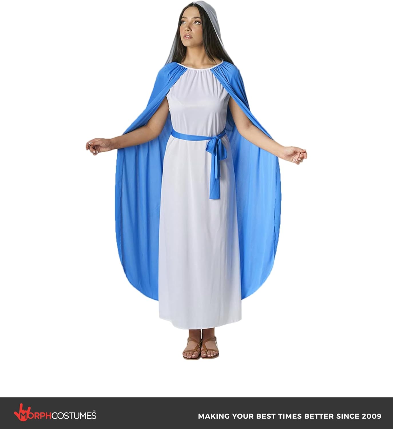 Morph Virgin Mary, Mary Costume For Women, Nativity Costumes, Biblical Costumes Woman, Christmas Costume For Women