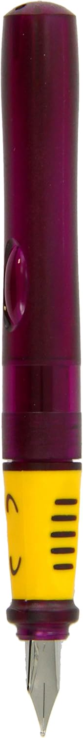 Pelikan Pelikano Jr. Fountain Pen, Left-Handed, Asstd Color May Vary, 1 Pen w/6 Blue Ink Cartridges (943415)