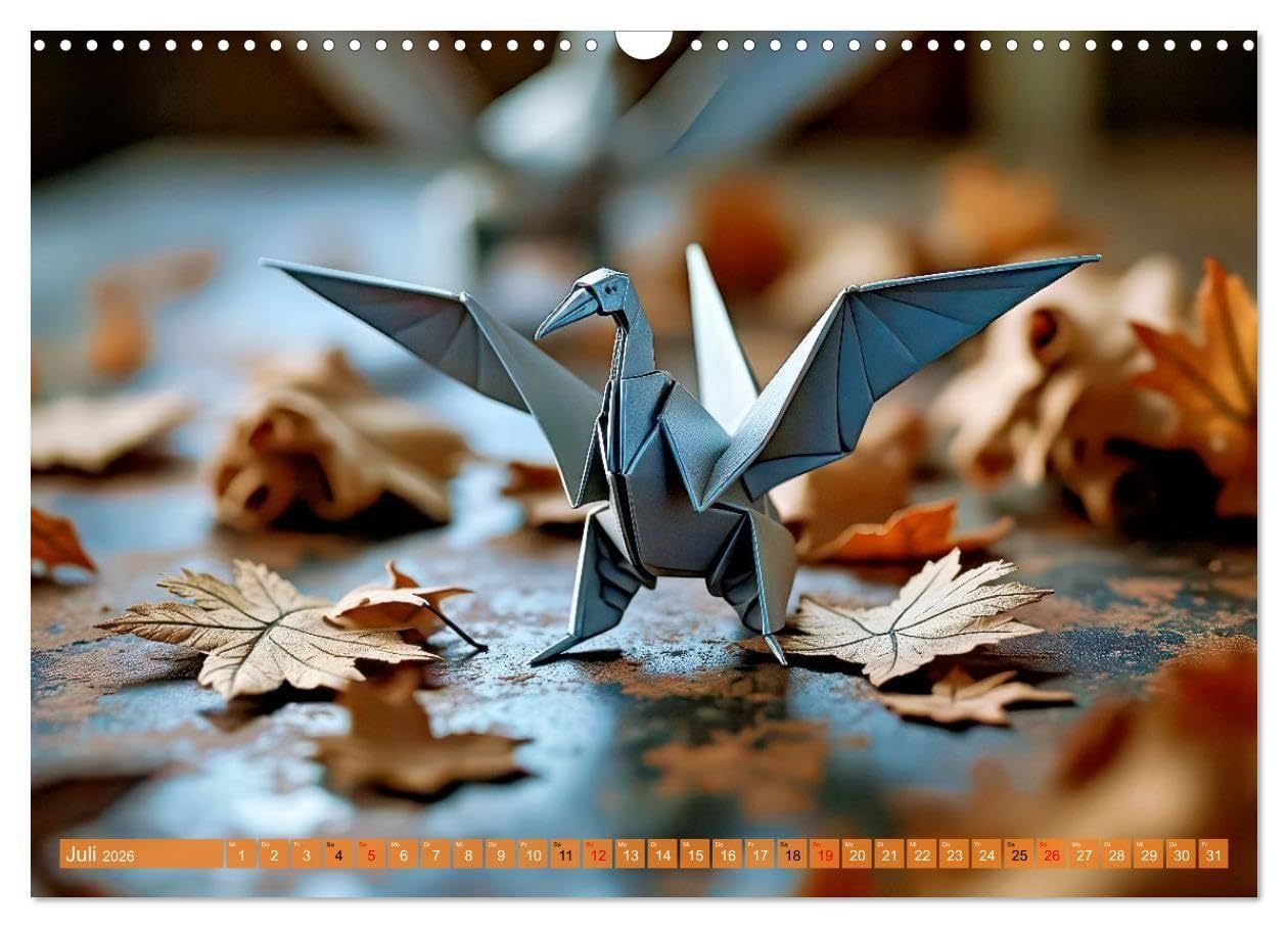Origami-Formen (Wandkalender 2026 DIN A3 quer), CALVENDO Monatskalender: Origami verbindet Ästhetik und Struktur, mathematisch präzise Faltungen erzeugen komplexe Formen mit minimalistischer Eleganz.