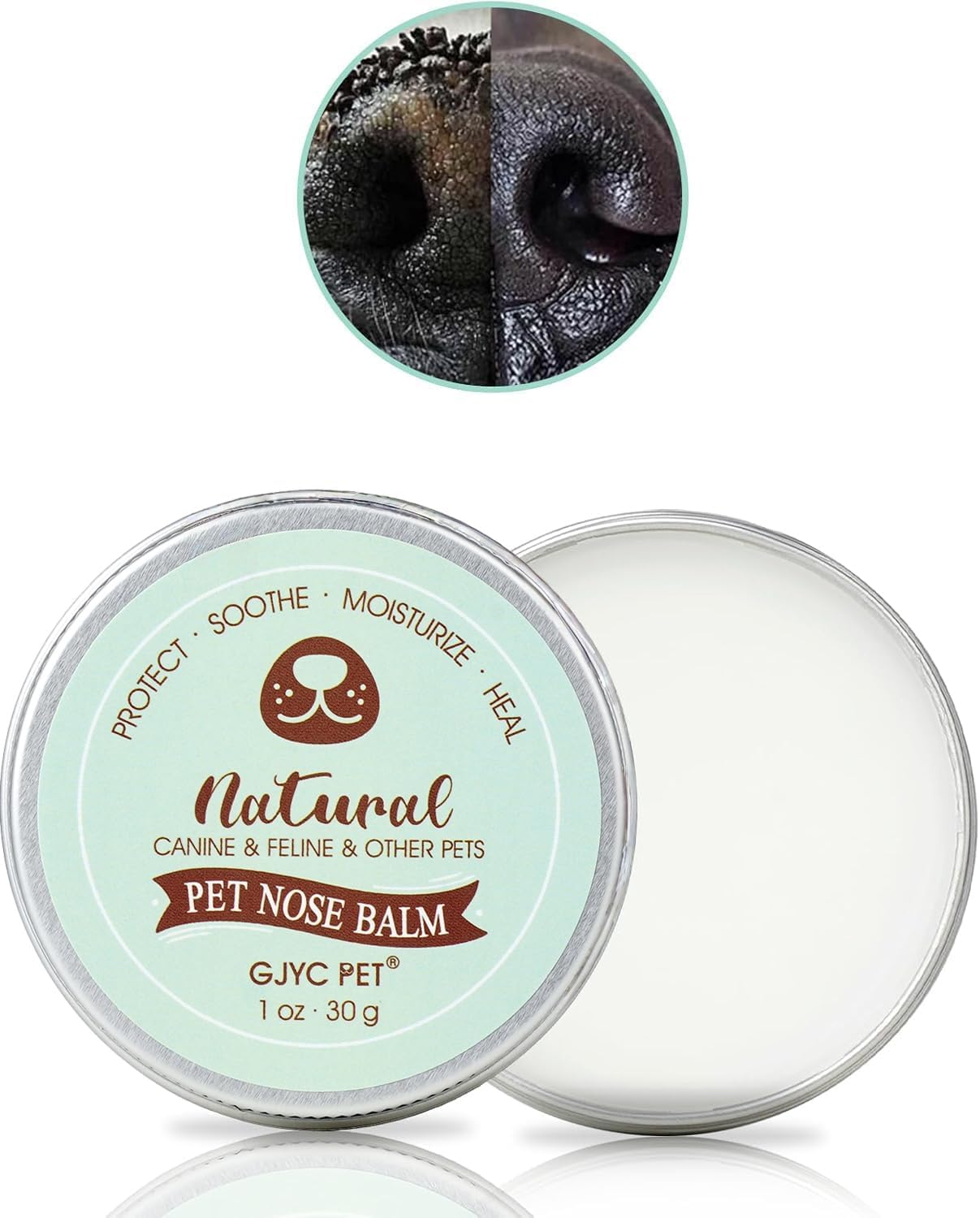 Balsamo per il naso biologico per animali domestici – Lenitivo e curativo naturale per le screpolature della pelle secca e ruvida degli animali domestici, idrata e lenisce i nasi secchi e screpolati