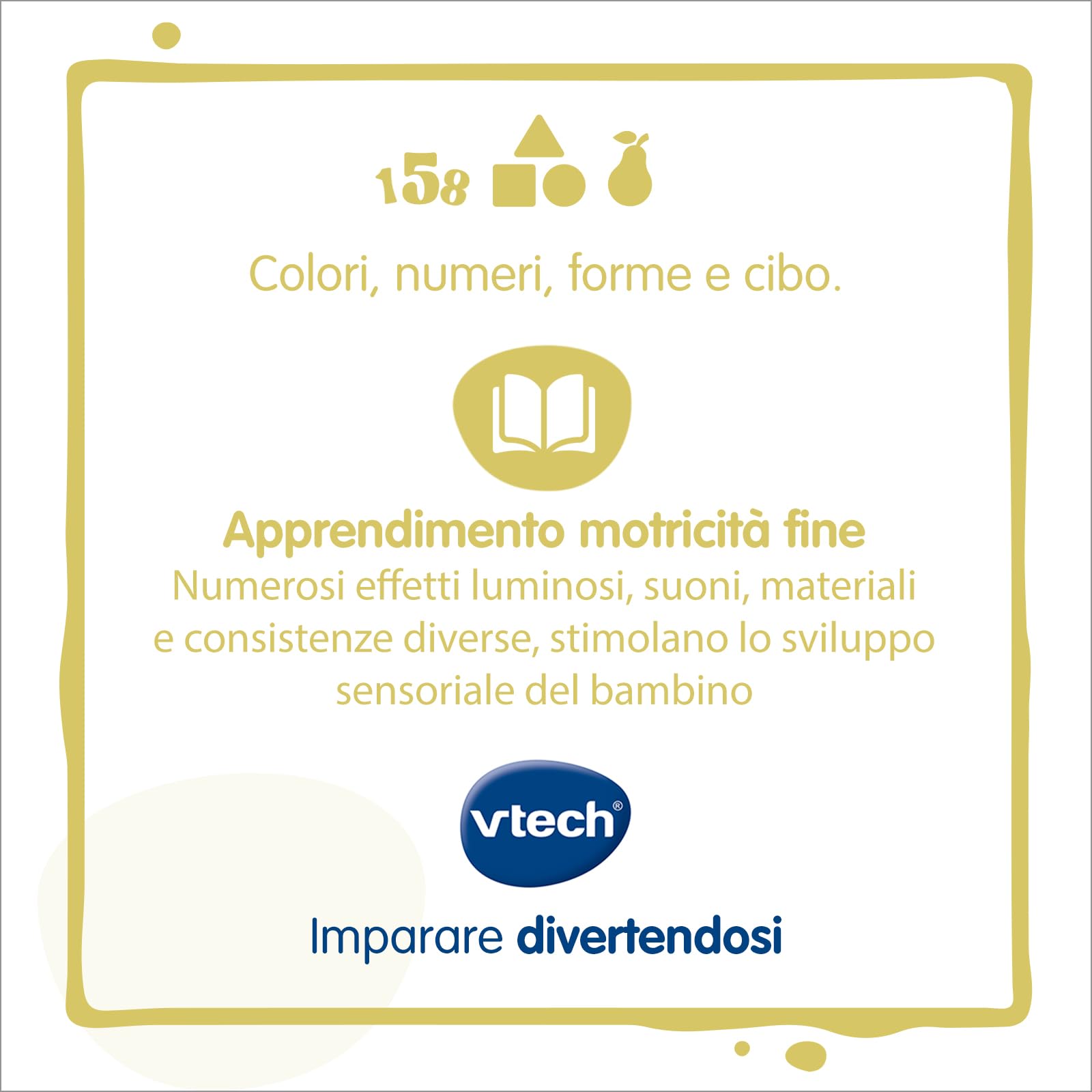 VTech Tavolo MultiAttività - GiocaImpara, Tavolo con Giochi Educativi per Bambini, Giocattolo con Forme e Xilofono, Gioco Interattivo con Tante Attività, Lingua Italiana, Batterie Incluse, 9-36 Mesi