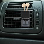 Healifty 4Pcs Car Air Freshener Diffuser Bottles with Vent Clip, Empty Refillable Essential Oil Vials for Vehicle Auto Fragrance Scent Accessories