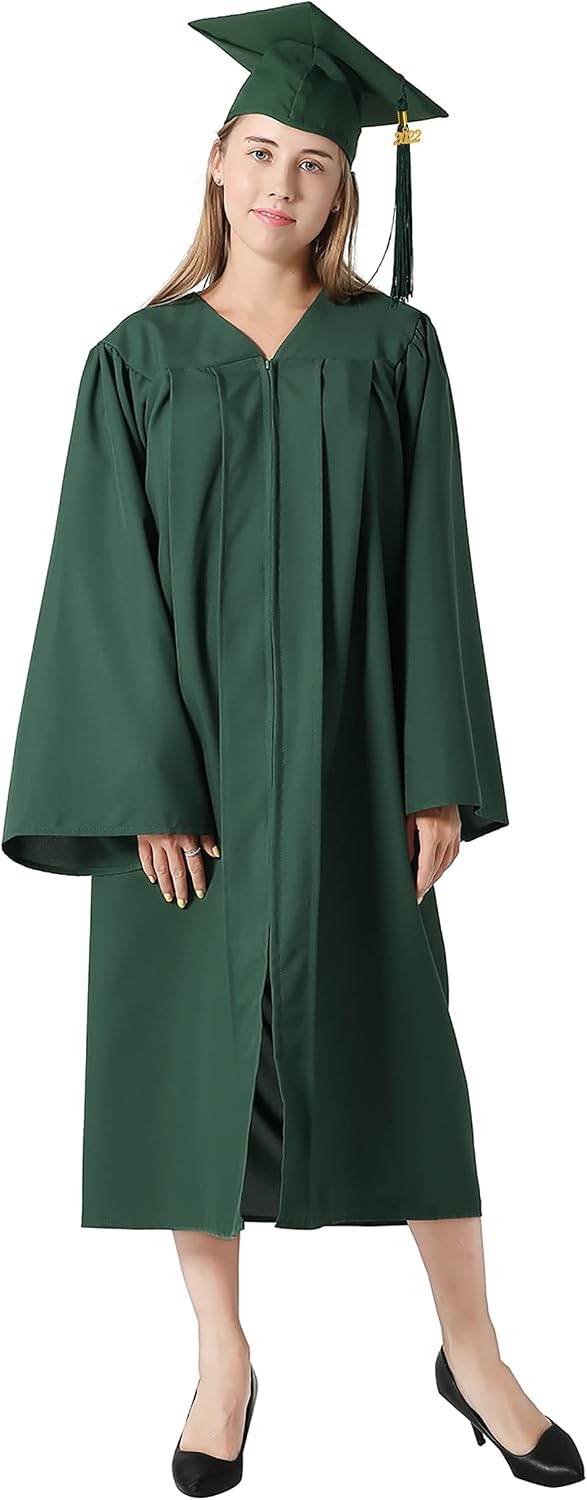 GraduationMall Matte Graduation Gown Cap Tassel Set 2026 for High School and Bachelor image 4