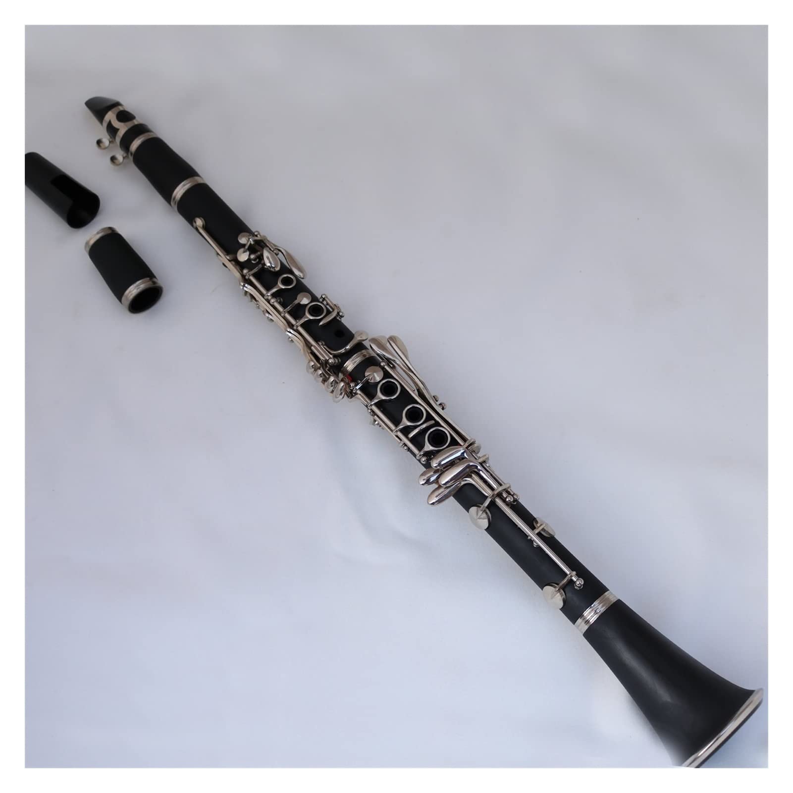 Opaco Addominali Resina Clarinetto Bakelite Clarinets Studente BB Bocchino 4C Caso Incluso