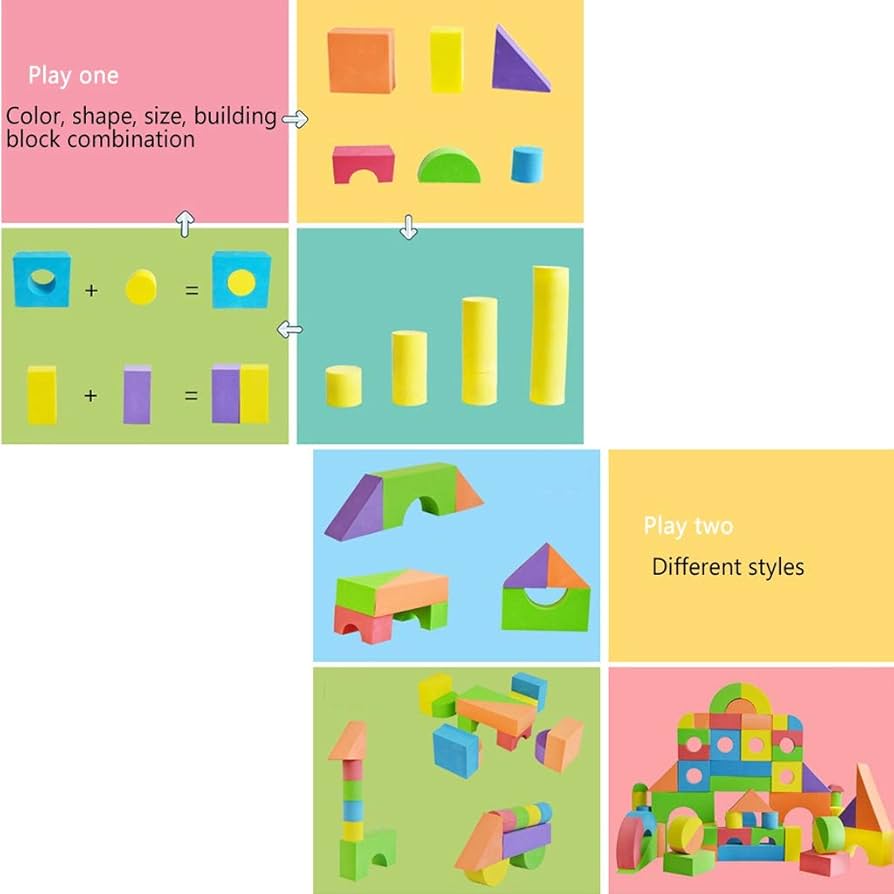 Amazon.co.jp: LIUFS-TOY 子供用フォームビルディングブロック