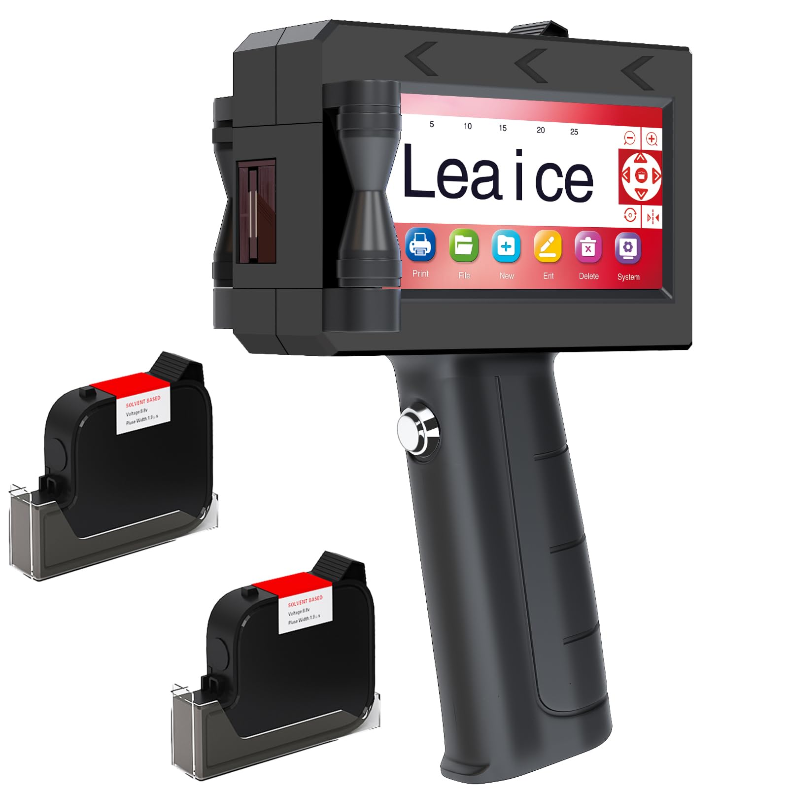 Leaice Handheld Inkjet Printer with 2 Quick-Drying Ink Cartridge