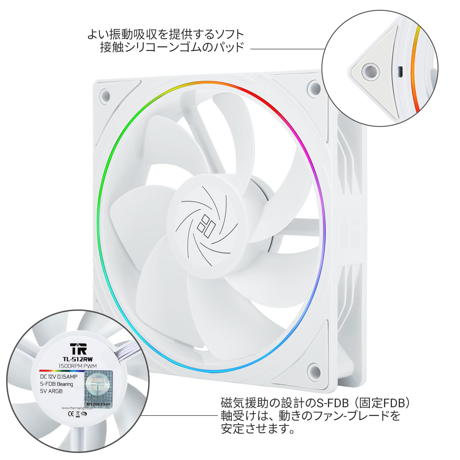 Amazon.co.jp: Thermalright TL-S12RW CPUファン、ケースクーラー