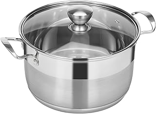 Ohtomber Stainless Steel Stock Pot with Lid