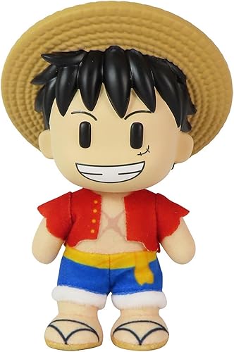 Great Eastern Entertainment One Piece - Monkey D. Luffy Timeskip Cabeza de PVC movible Ver felpa 4.5" H