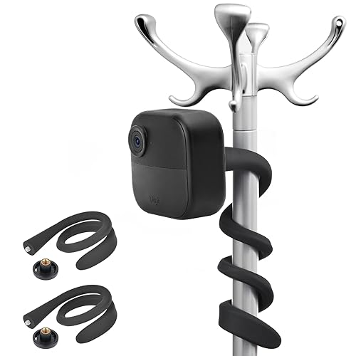 ALERTCAM 2Pack Flexible Twist Mount for Blink XT, Blink XT2, Blink Mini, Blink Outdoor 4 (4th Gen) / (3rd Gen) Home Security Camera System - Black