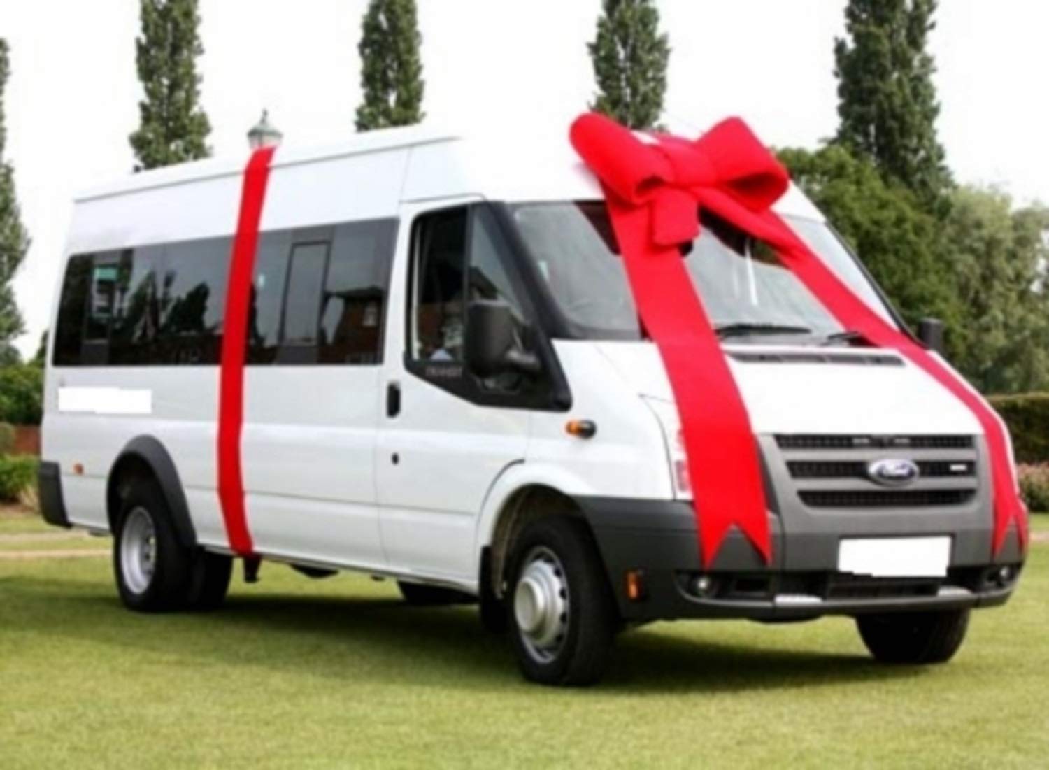 Mega - 1-meter Auto-Geschenk -oder Fassaden- Schleife, samtartig, ROT + 10 Meter Band -kein Expressversand