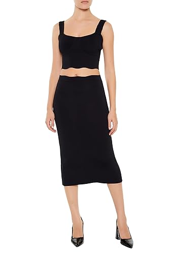Forever 21 Womens Sweater-Knit Midi Skirt