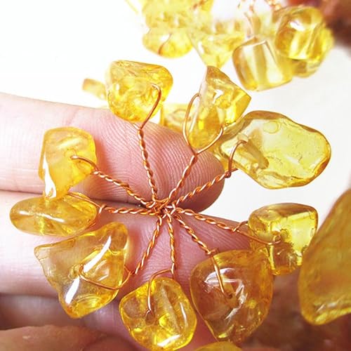 Miniatura 8 de Árbol de dinero de cristal Feng Shui, bonsái, buena suerte, reiki, curativo, amatista, árbol de roca, árbol de cristal para energía positiva,