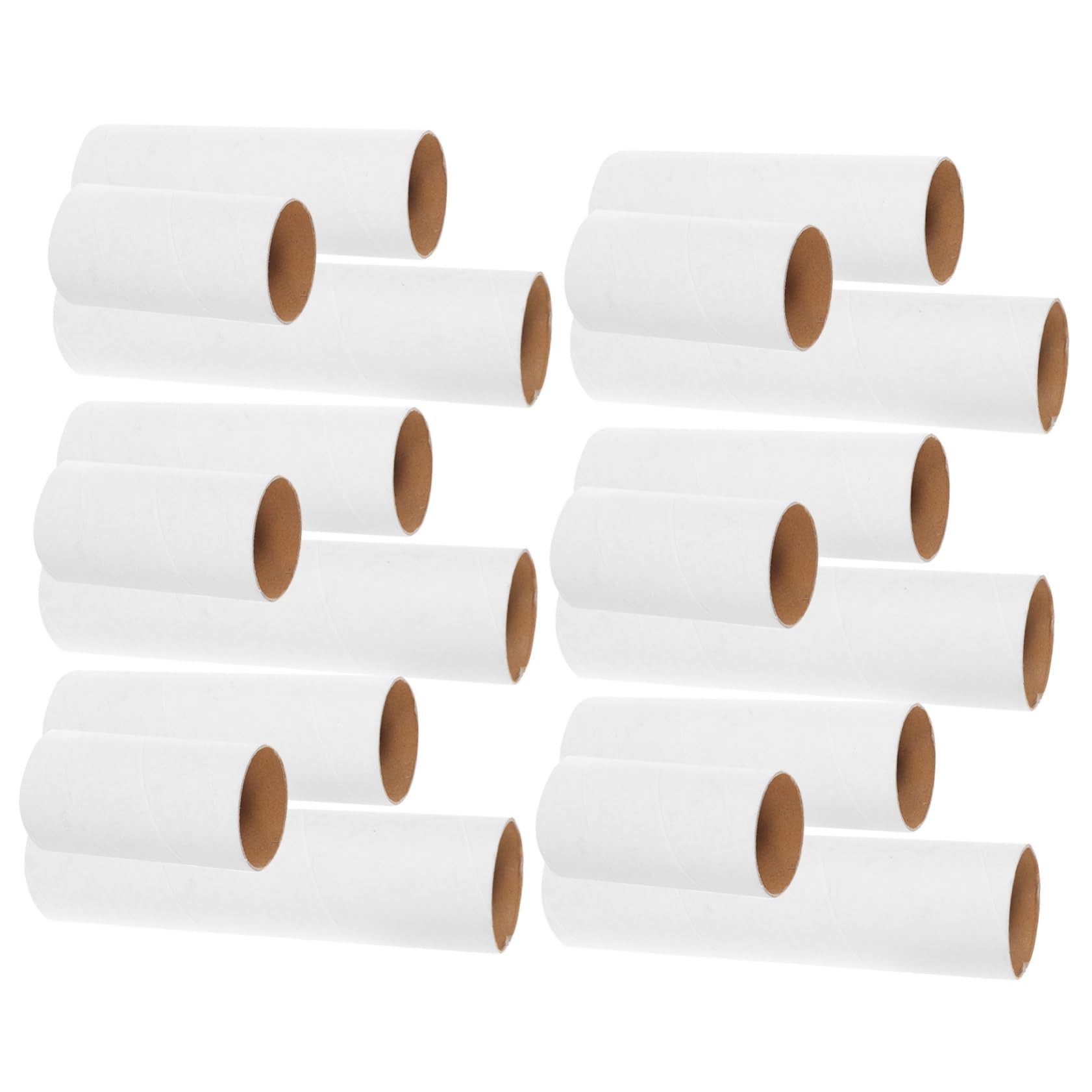 DOITOOL Rollos para Proyectos Artísticos de Papel Blanco 18 Tubos de Cartón para Manualidades Convenientes y Fáciles de Usar en Bricolaje Creativo