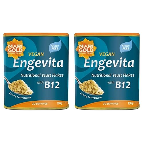 Condimento de levadura salada Engevita con B12 4.41 oz (paquete de 2)