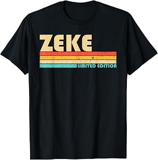 ZEKE Name Personalized Funny Retro Vintage Birthday T-Shirt