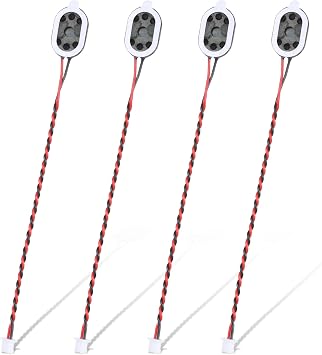 4 Pcs Portable Advertising Machine Speaker 1 Watt 8 Ohm Cavity Mini Speaker 3.3V 5V Full-Range Cavity Small Speakers with JST-PH1.25mm-2 pin Interface for DIY Small Electronic Projects