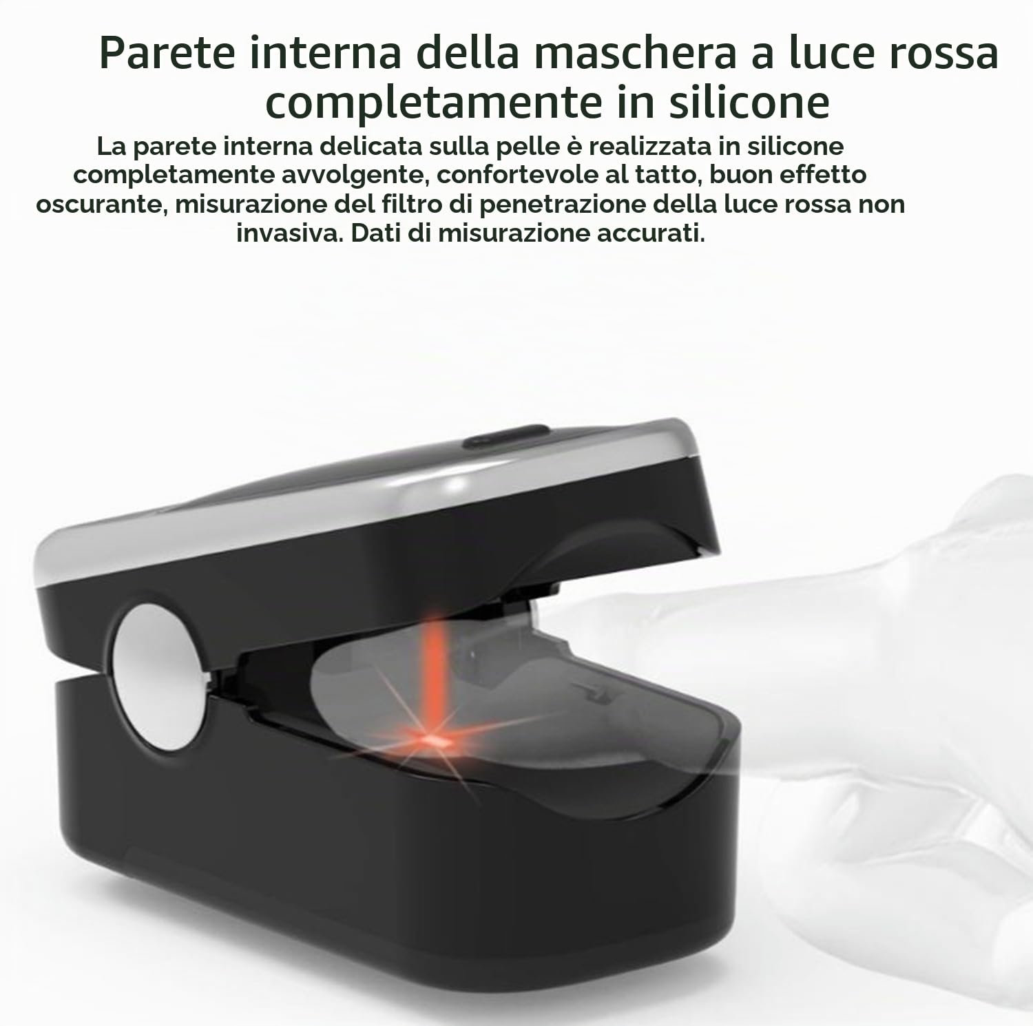 Saturimetro Da Dito Professionale, Display OLED 2 Colori Pulsossimetro Da Dito Con Monitor Livello Spo2 E Frequenza Del Polso Misuratore Ossigeno Da Dito Per Adulti E Bambini