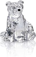 Vista 6 de Figura acrílica de oso lindo animal para decoración del hogar, no decoraciones de cristal para estantería, mesa de comedor y escritorio (B)