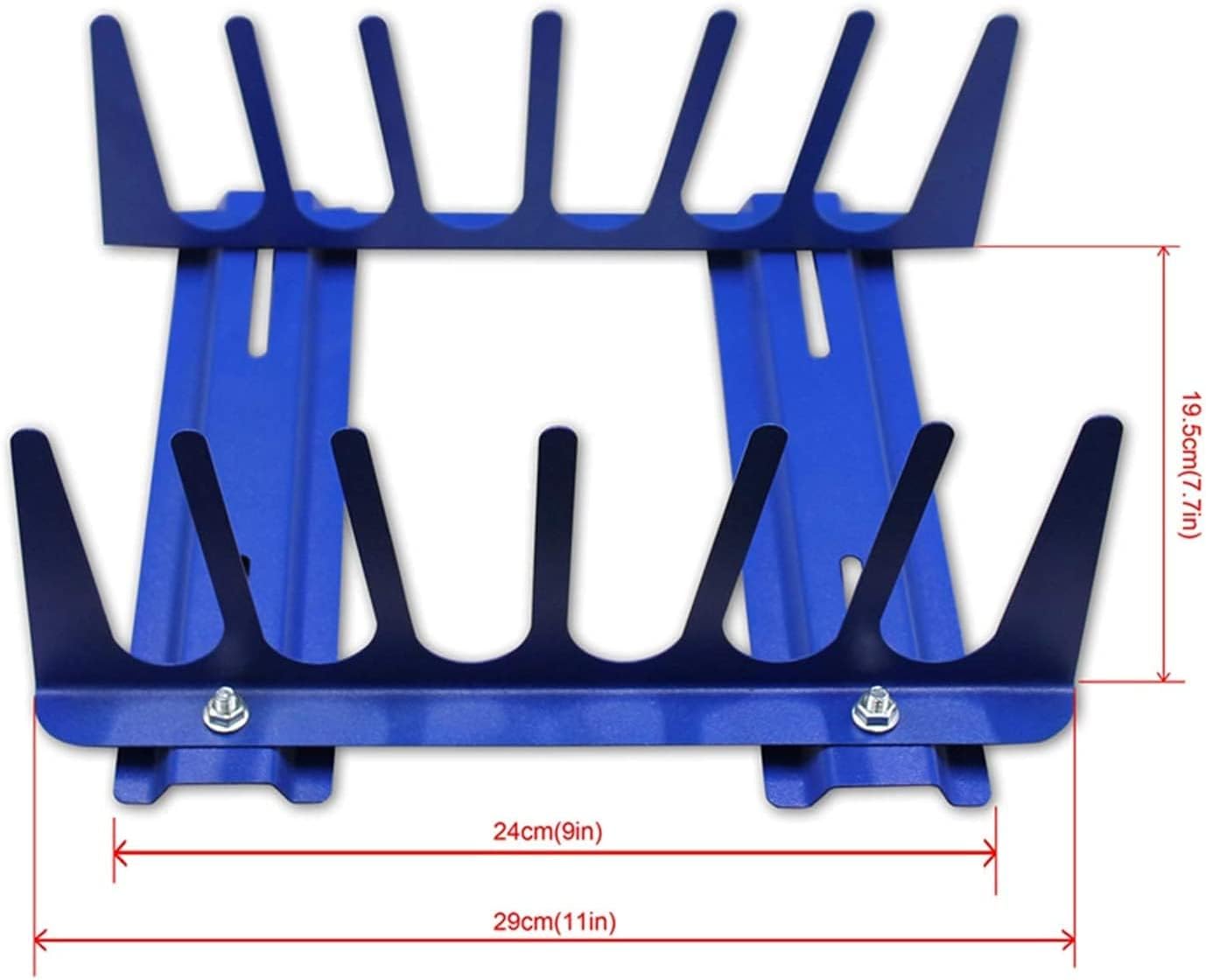 6 Layers Desktop Screen Printing Squeegee Rack Silk Screen Squeegee Scraper Spatula Steel Holder Organizer Adjustable
