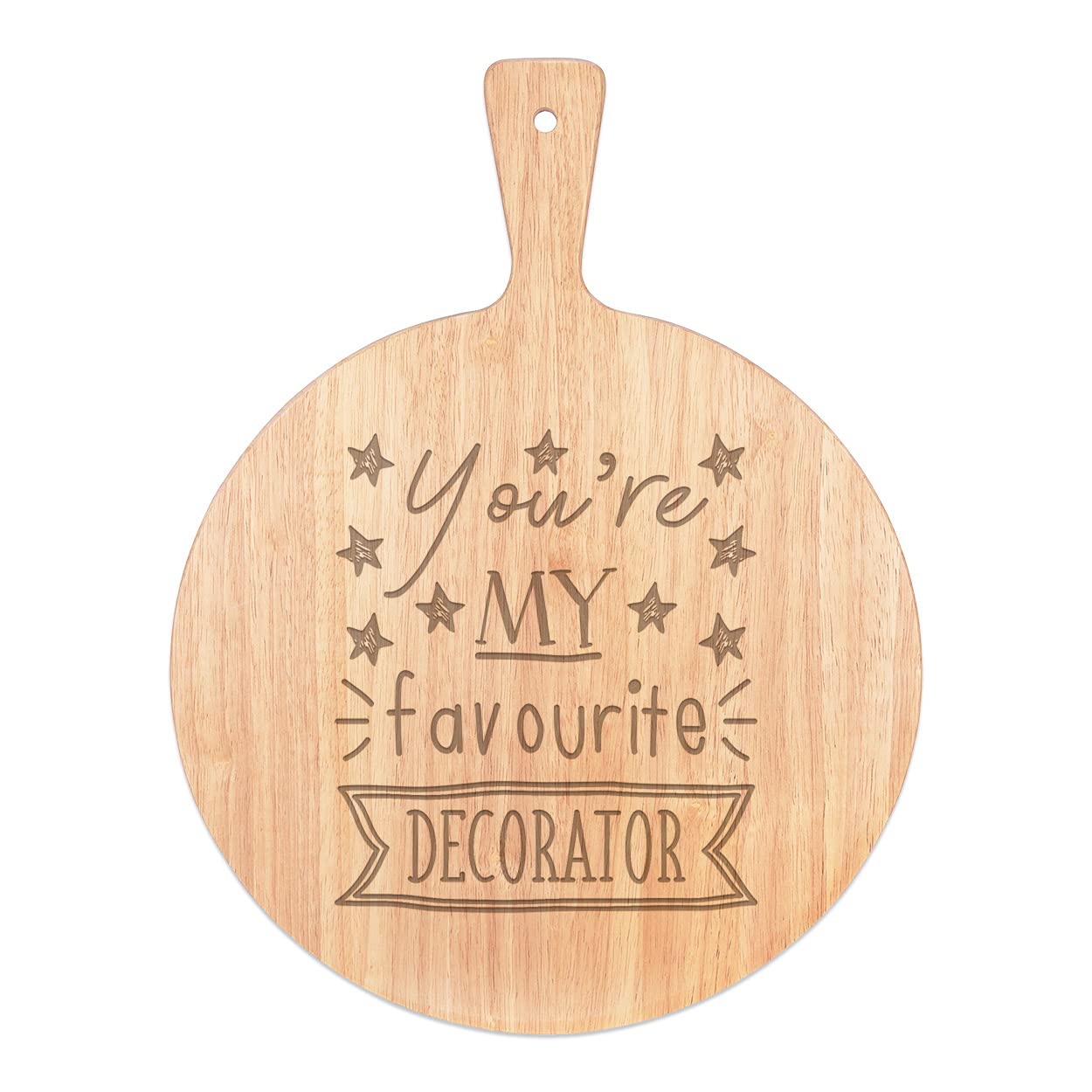 Rame plateau service pizza bois rond 45x34cm planche à découper avec manche