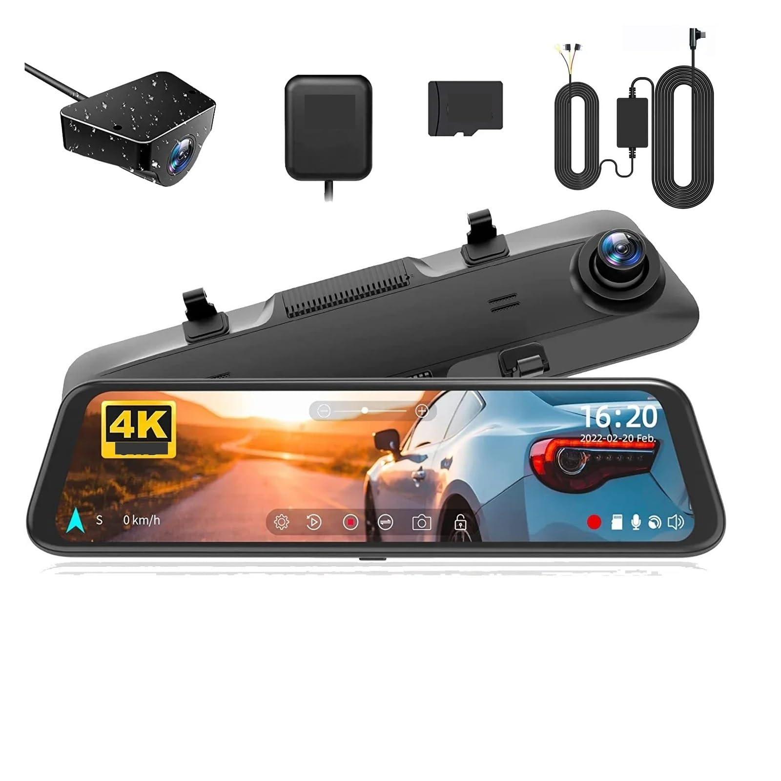 G850 Front and Rear 4K Dash Cam Car Camera WDR 1080P Dash Camera Compatible for Car FOV170 Car