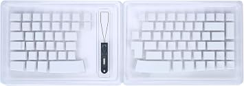 KINESIS mWave Blank White Keycaps | 85pc Set