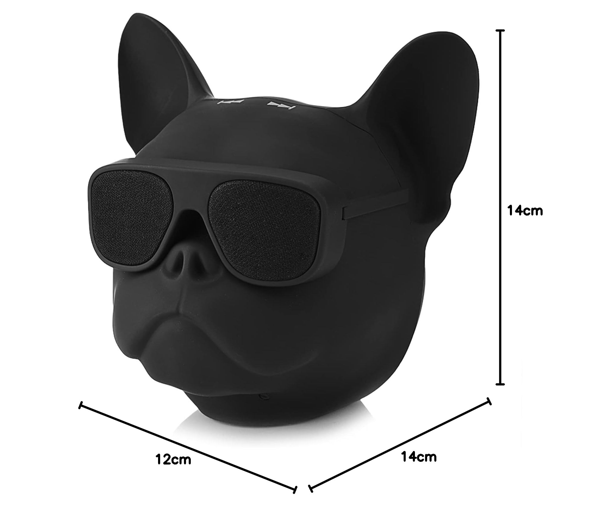 Cassa Bluetooth Bulldog Portatile, 32G Memoria Wireless Altoparlante Bluetooth Cane 5.0, Altoparlante Portatile, Lettore Musicale Stereo per Attività All'aperto