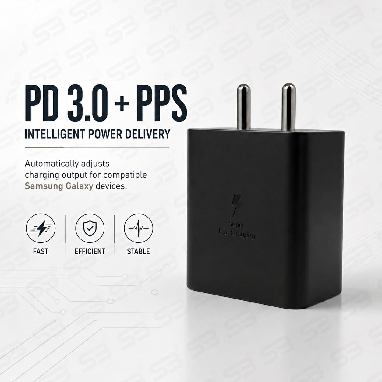 SB 45W Fast Charger Type C to C Cable, PD 3.0 Super Fast Charging 2.0 Compatible for Samsung Galaxy S24 Ultra S23 S22 Plus A Series, USB C Wall Charger Adapter with Cable — Amazon image 8