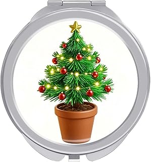 Portable Folding Travel Makeup Mirror, Potted...